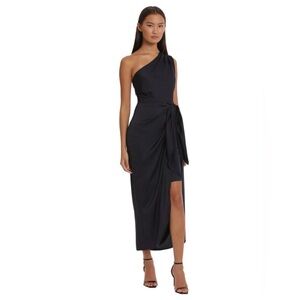 NWT !! Donna Morgan One Shoulder Tie Waist Dress - Sizes 8 and 10